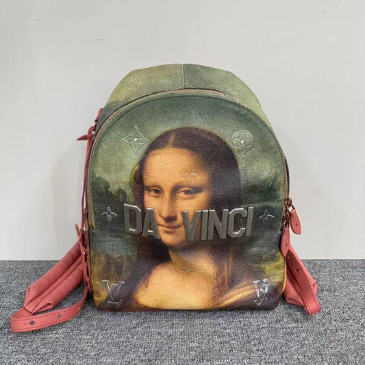 Louis Vuitton Da Vinci Green Backpack