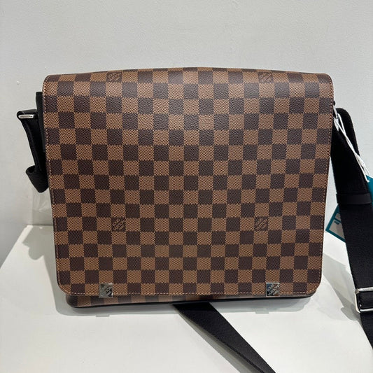 Louis Vuitton Damier Ebene Broadway Messenger Bag Brown Crossbody