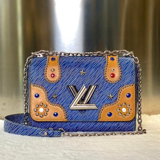 Louis Vuitton LV Twist Crossbody in Blue Leather