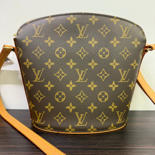 Louis Vuitton Monogram Drouot Crossbody Brown Bag A Rank? LB114166