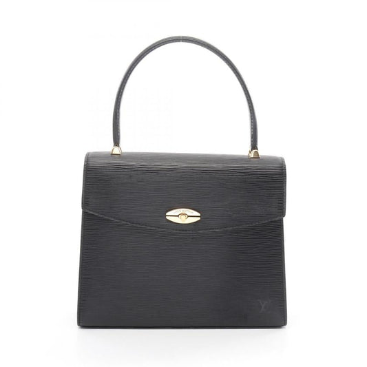 LOUIS VUITTON Malesherbes Epi Noir Handbag Leather Black 964442