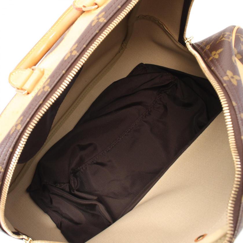 Louis Vuitton Evasion Monogram Boston Bag Brown