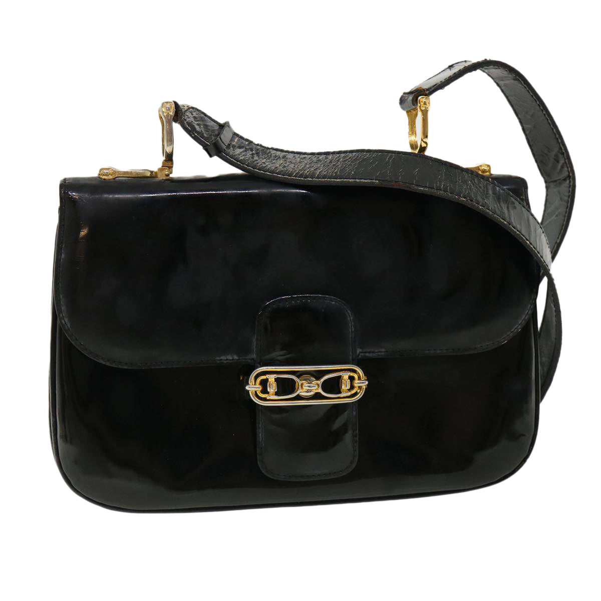 Luxury CELINE Shoulder Bag Leather Black rd3015