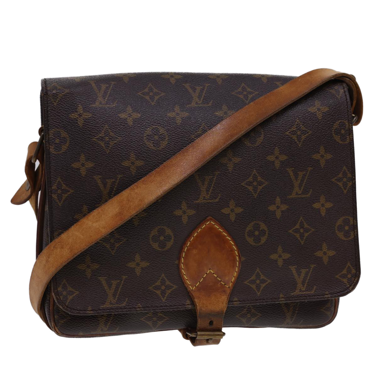 LOUIS VUITTON Monogram Cartouchiere GM Shoulder Bag M51252 LV rd4702