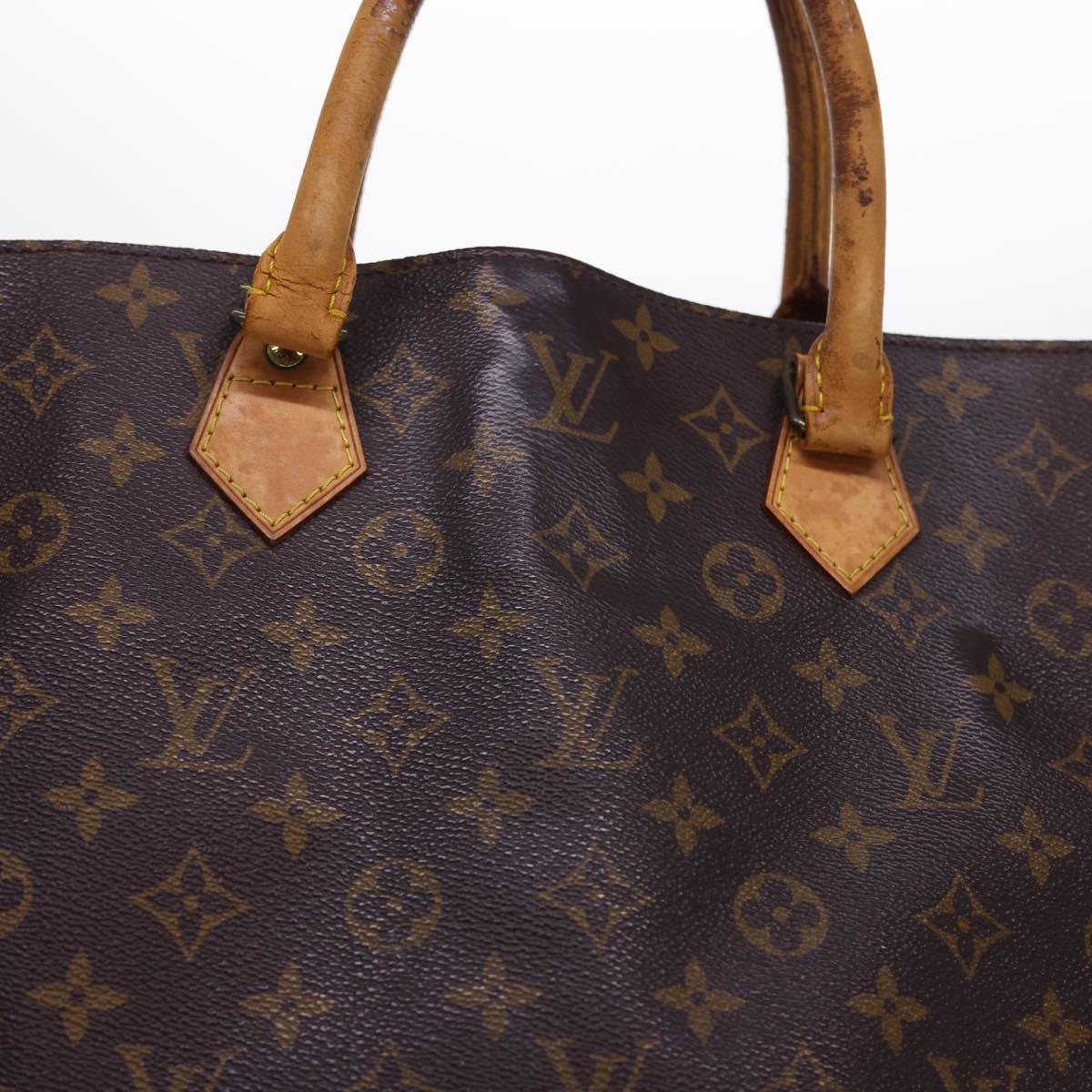 LOUIS VUITTON Monogram Sac Plat Hand Bag M51140 LV rd4748