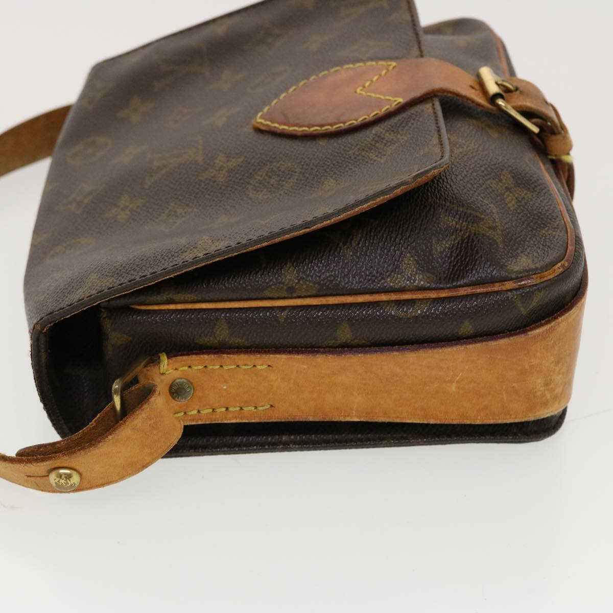 LOUIS VUITTON Monogram Cartouchiere MM Shoulder Bag M51253 LV Auth rd5096