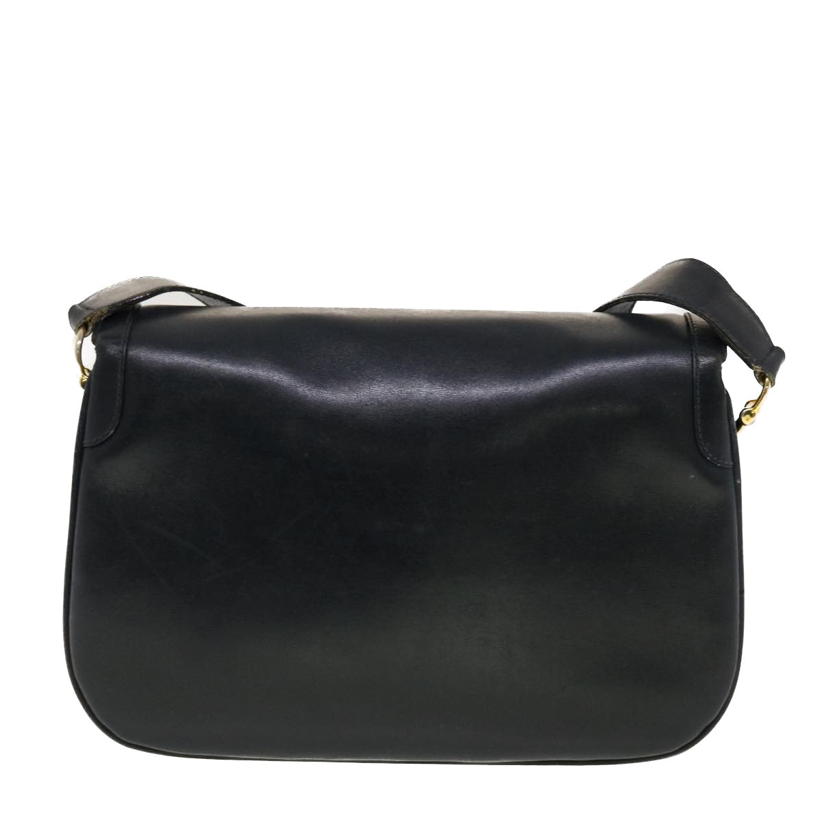 Luxury CELINE Horse Carriage Shoulder Bag Leather Navy rd5253