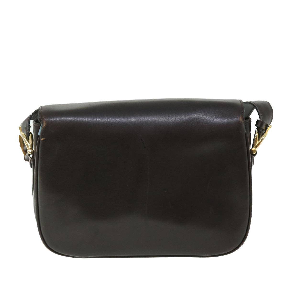 Luxury CELINE Horse Carriage Shoulder Bag Leather Brown rd5687