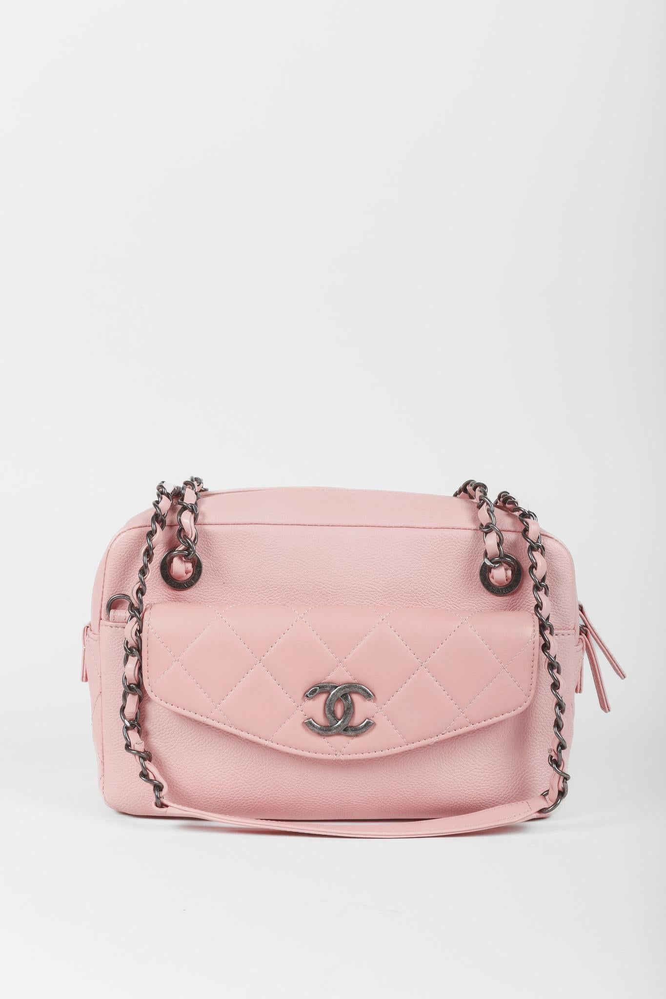 Chanel Pink Coco Break Camera Case Shoulder Bag - Rovelle Bags