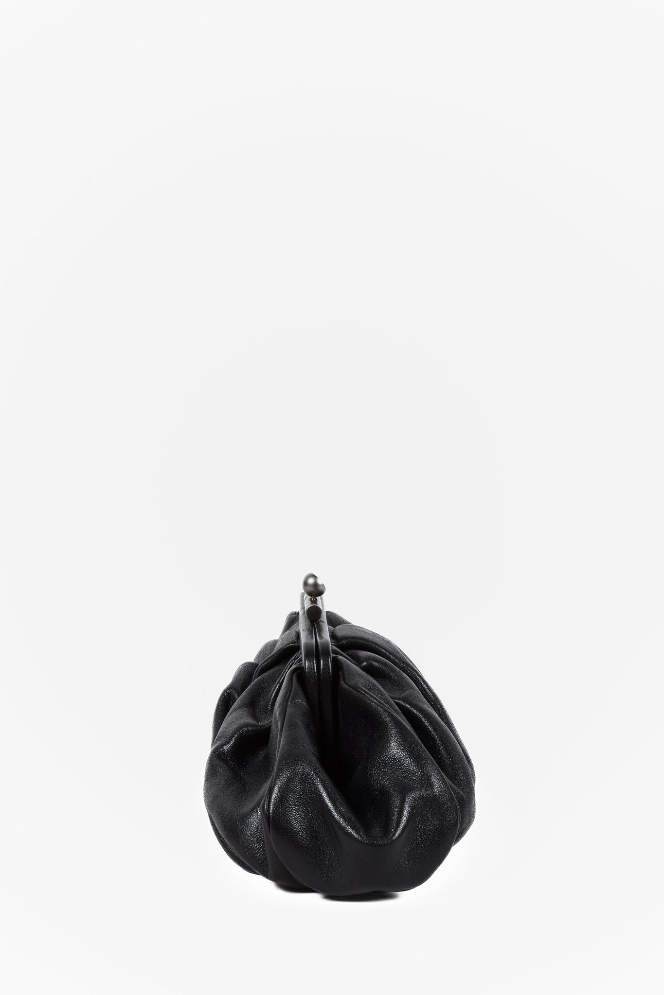 Chanel 07A Black Leather Clutch Clutch Bag - Rovelle Bags