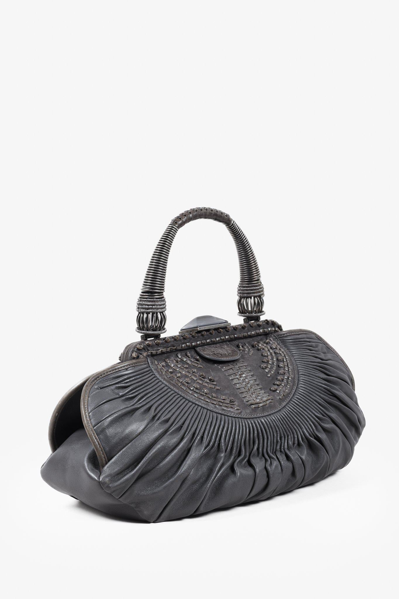 Dior Lou Nylon Leather Mini Shoulder Bag
