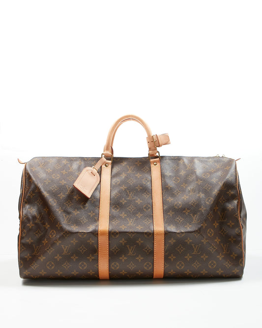 Louis Vuitton Monogram Canvas Keepall 55 Travel Bag