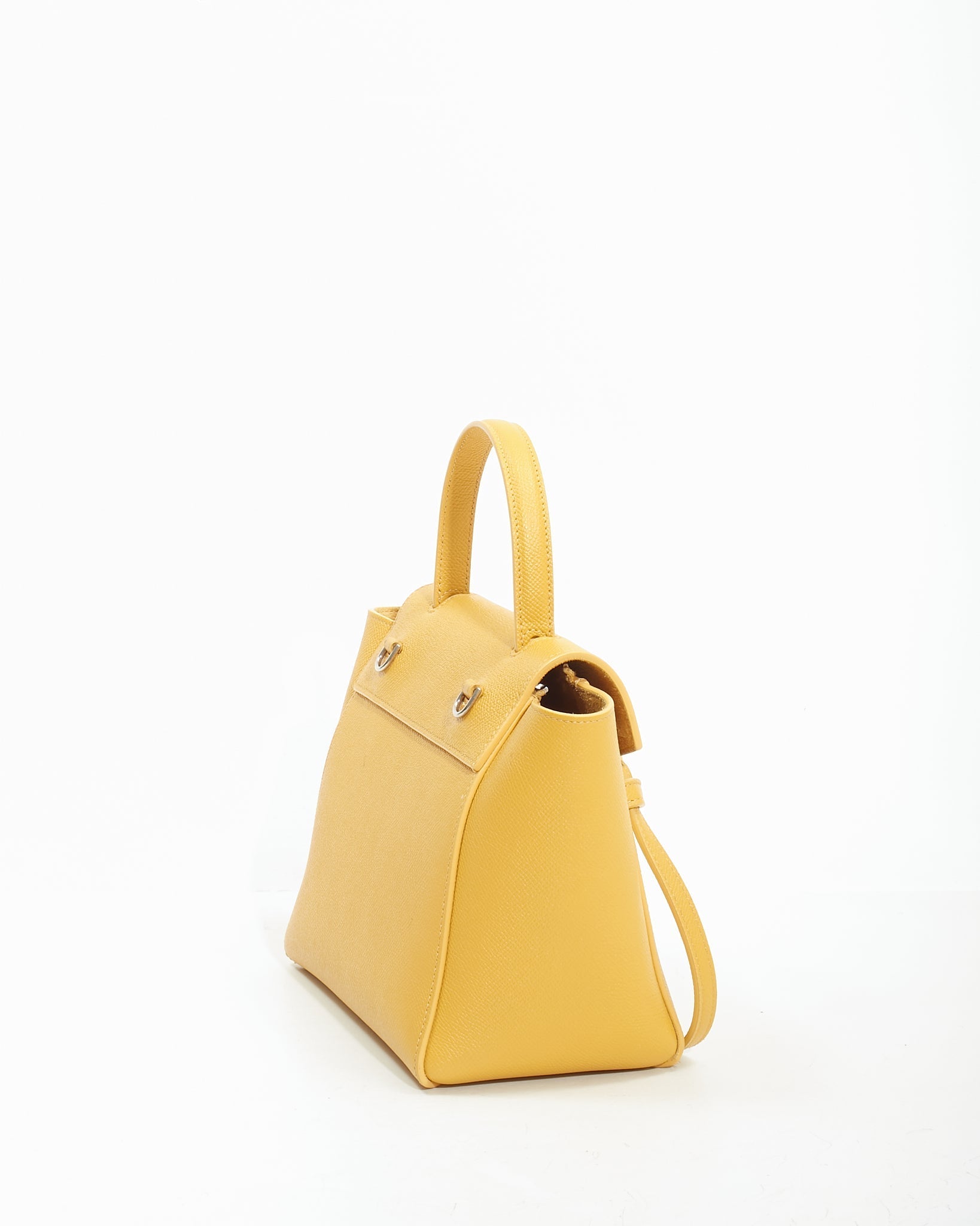 Celine Mustard Yellow Leather Nano Belt Bag