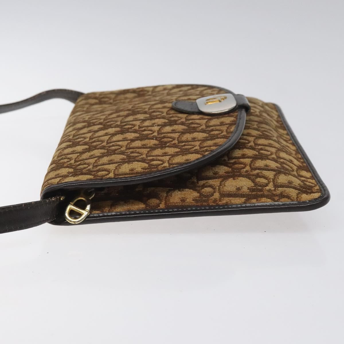 Christian Dior Trotter Shoulder Bag Canvas Brown Canvas Bag ()