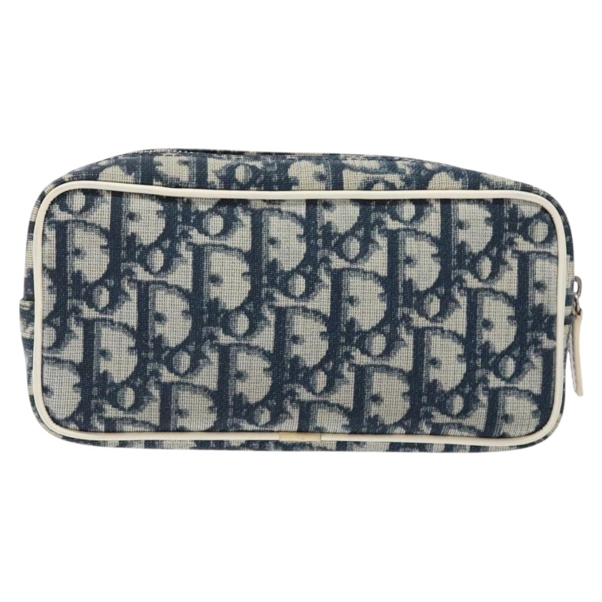 Christian Dior Trotter Pouch Diorissimo Canvas Navy Canvas Clutche & Pouche Bag ()