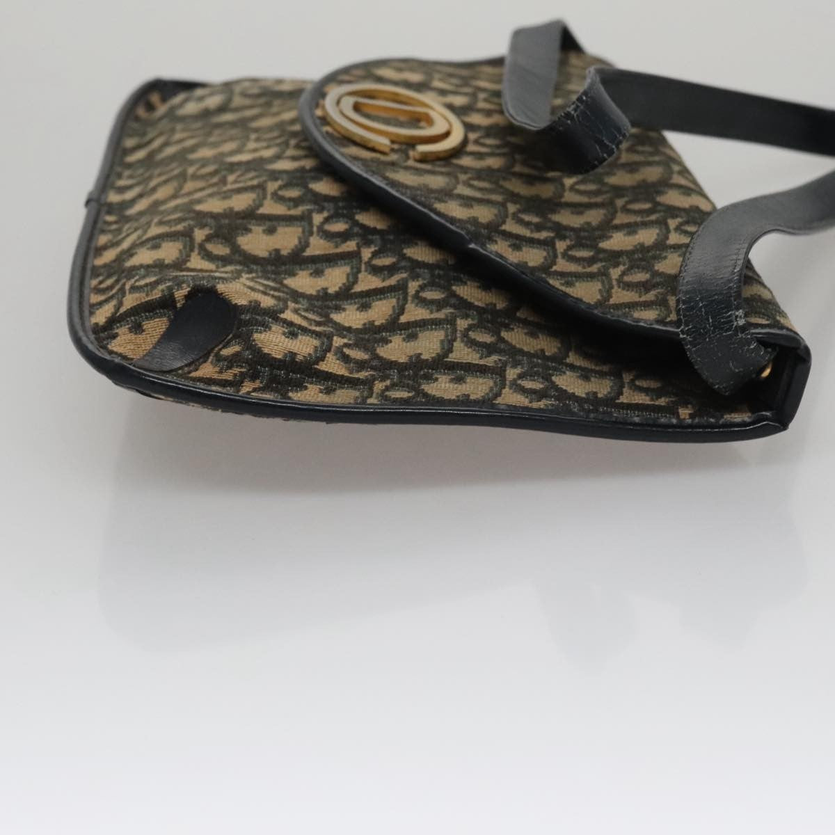 Christian Dior Trotter Shoulder Bag Canvas Navy Canvas Shoulder Bag Bag ()