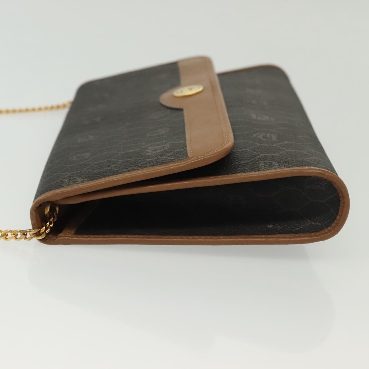 Christian Dior Honeycomb Chain Canvas Black Canvas Bag ()