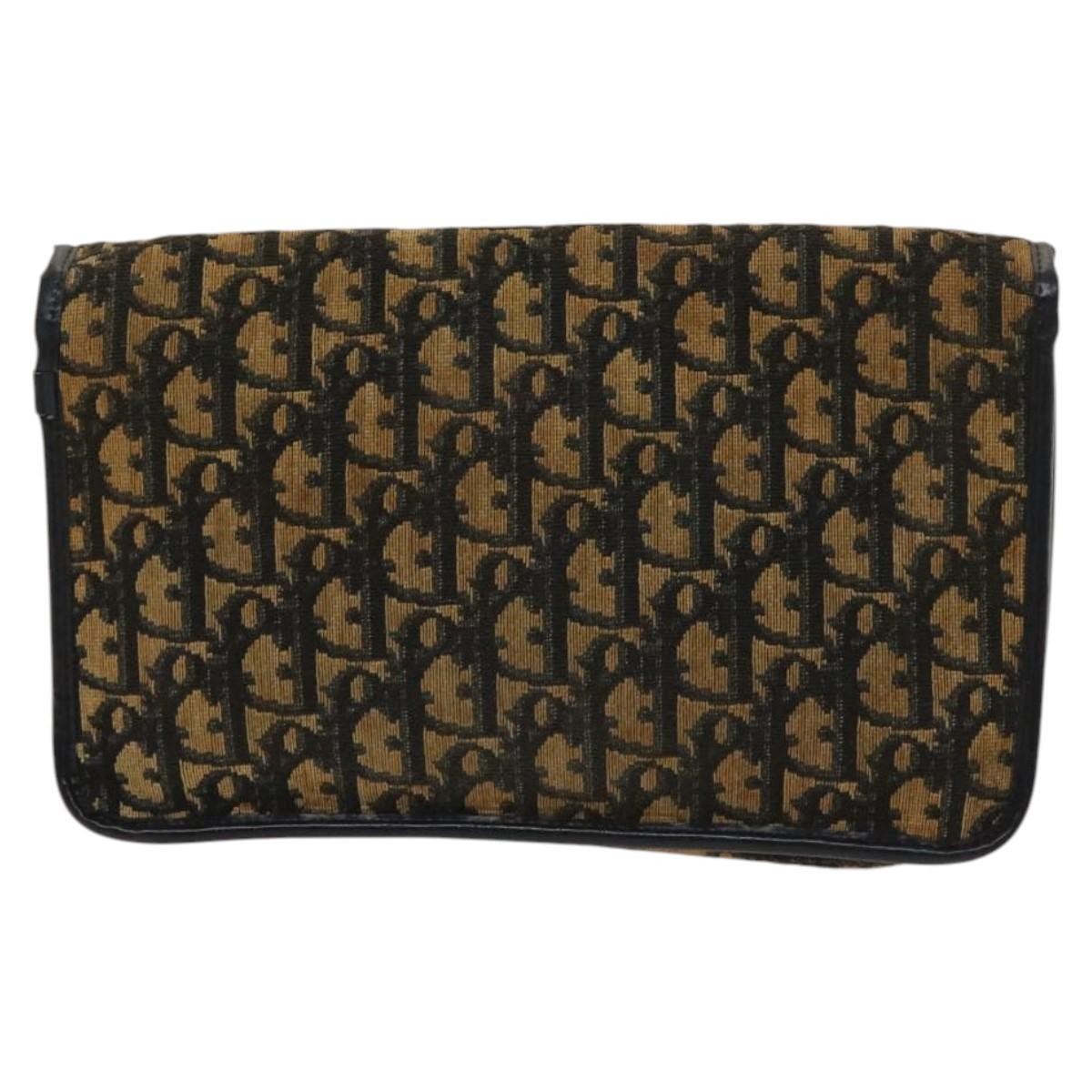 Christian Dior Trotter Shoulder Bag Canvas Brown Canvas Bag ()