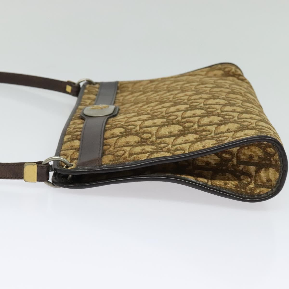 Christian Dior Trotter Shoulder Bag Canvas Brown Canvas Bag ()