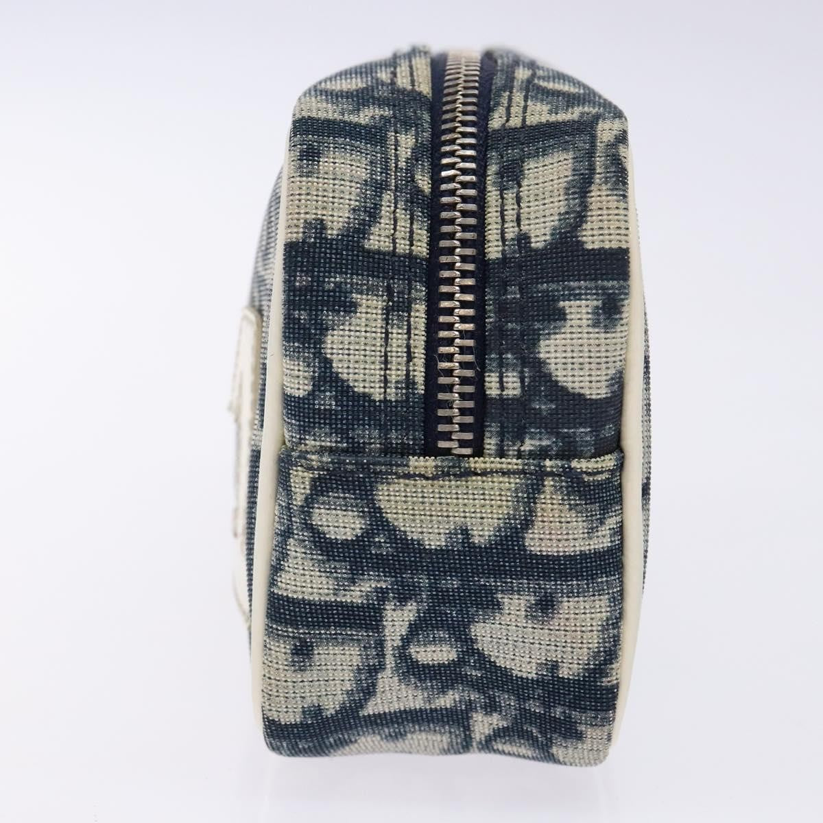 Christian Dior Trotter Pouch Diorissimo Canvas Navy Canvas Clutche & Pouche Bag ()