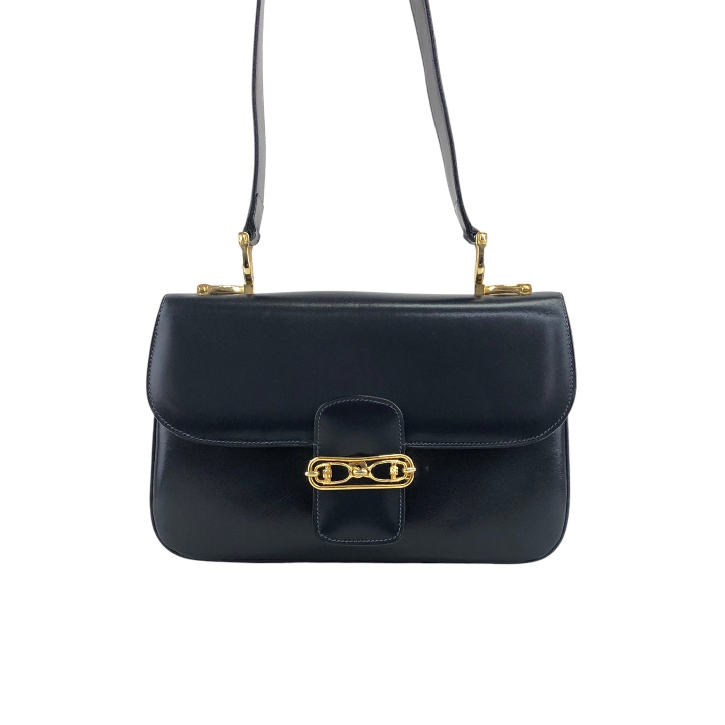 CELINE Horse Bit Shoulder bag Dark Navy k2egpz