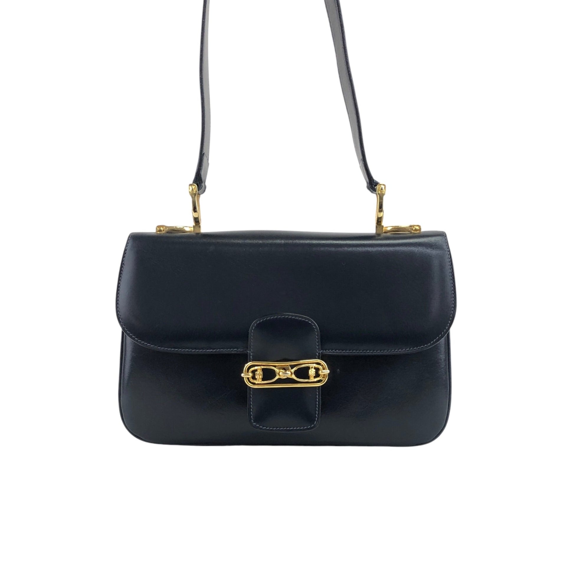 CELINE Horse Bit Shoulder bag Dark Navy k2egpz