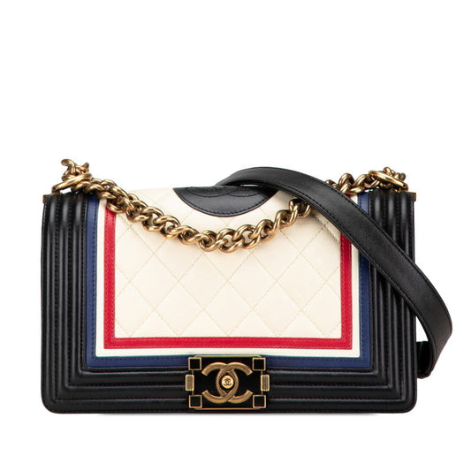 Chanel Boy Chanel Matelassé Lambskin Shoulder Bag