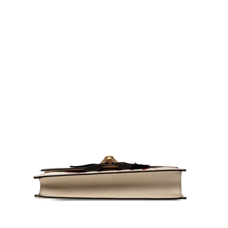 Gucci Ribbon Tiger Leather 2way Bag
