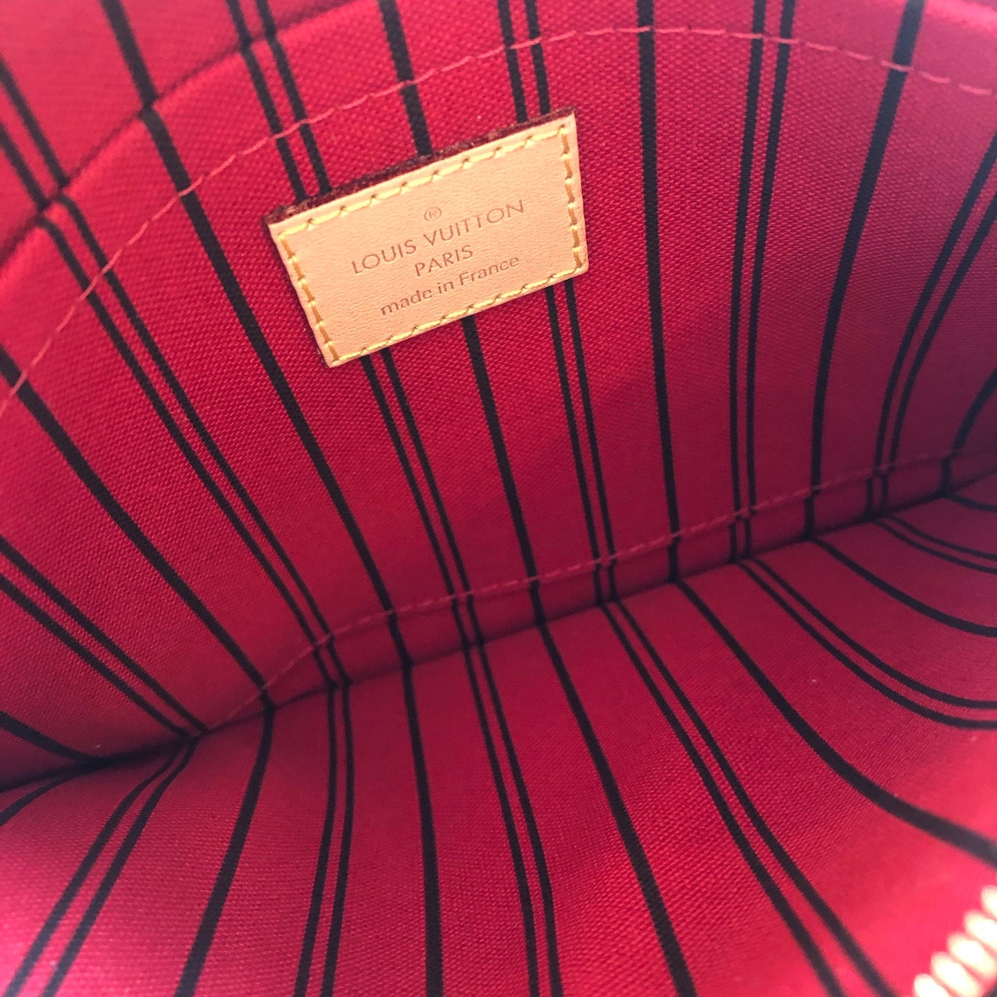 Louis Vuitton Damier Ebene Neverfull Pouch