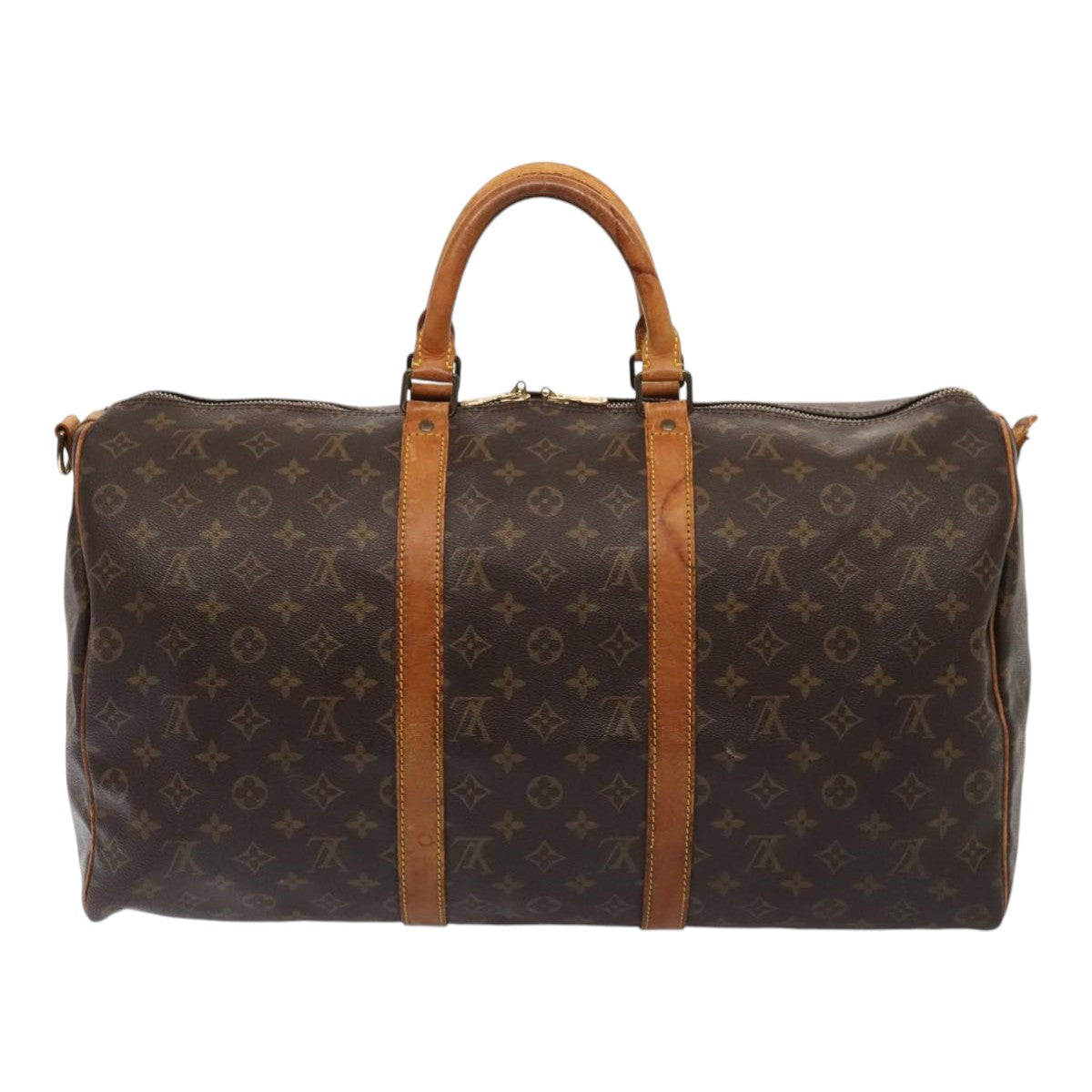 LOUIS VUITTON Monogram Keepall Bandouliere 50 Boston Bag M41416 LV Auth tb1121