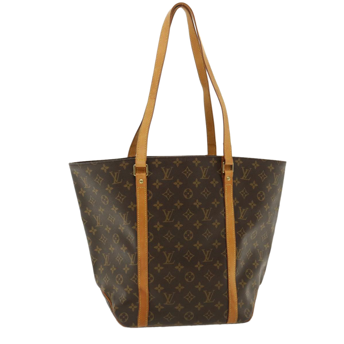 LOUIS VUITTON Monogram Sac Shopping Tote Bag M51108 LV Auth tb473