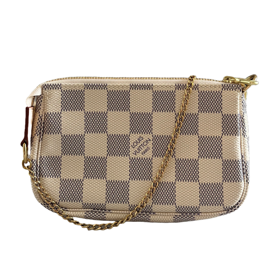 Louis Vuitton Mini Pochette Accessories Damier Azur