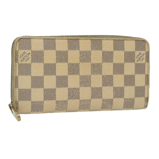 LOUIS VUITTON Damier Azur Zippy Wallet Long Wallet N60019 LV Auth th3379