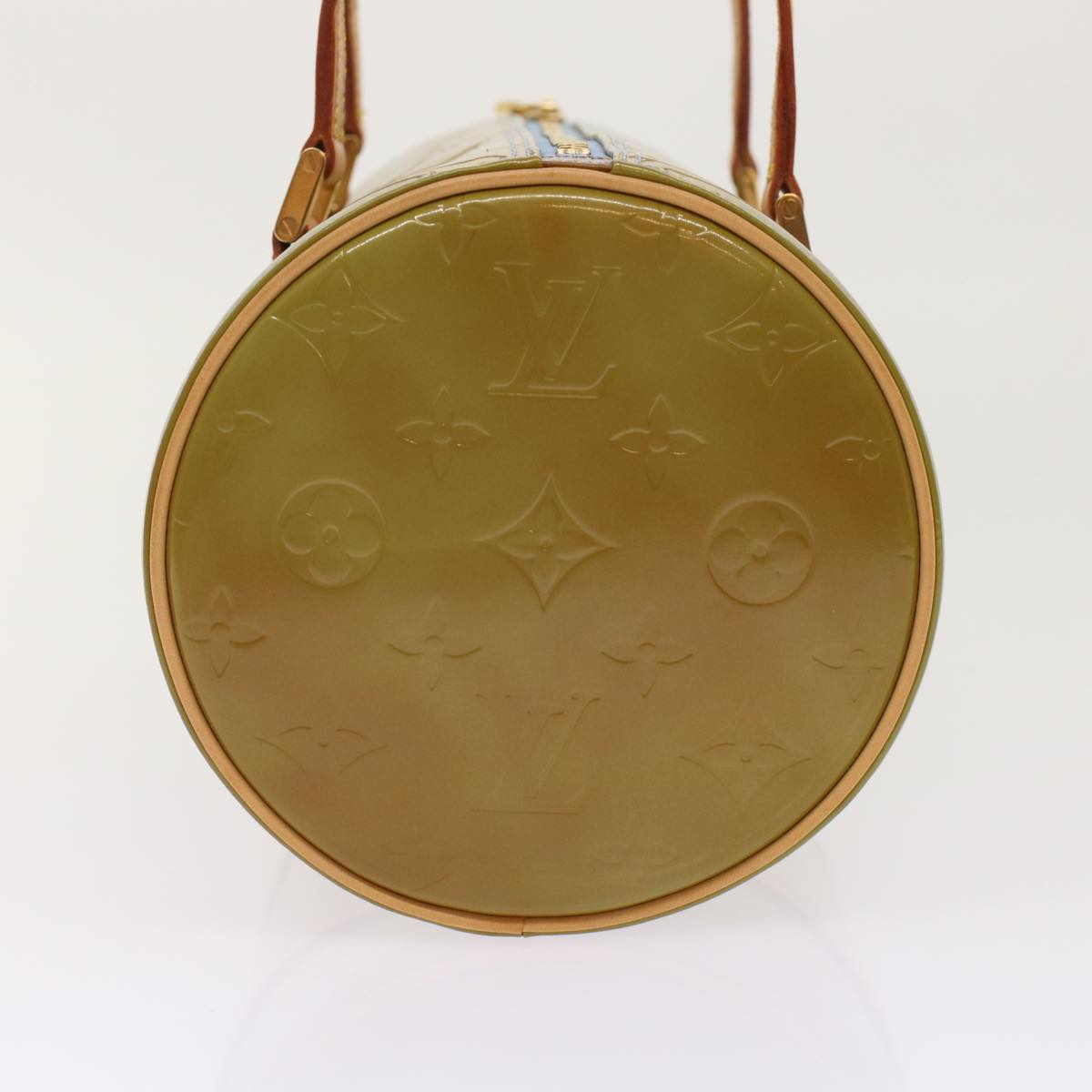LOUIS VUITTON Monogram Vernis Bedford Hand Bag Baby Blue M91007 LV th3831