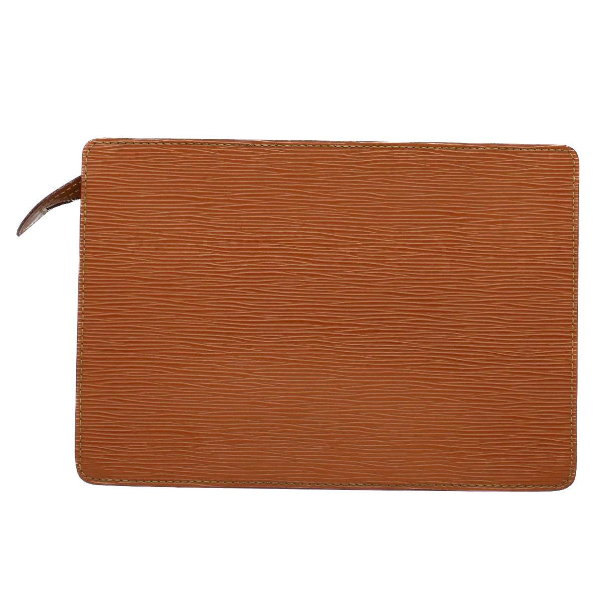 LOUIS VUITTON Epi Pochette Homme Clutch Bag Brown M52528 LV Auth th3989