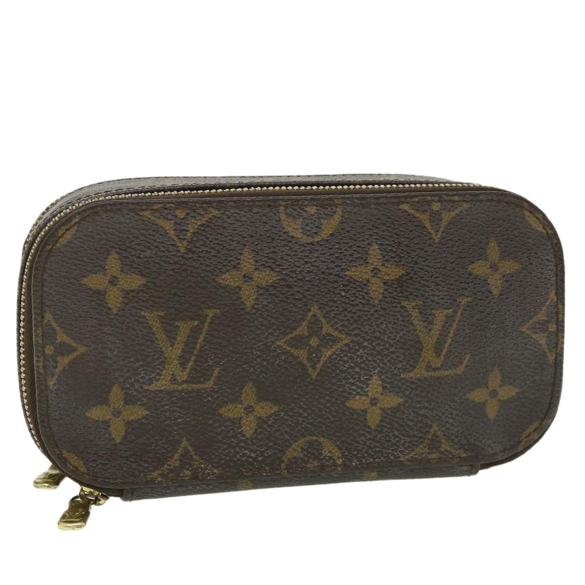 LOUIS VUITTON Monogram Trousse Brush PM Cosmetic Pouch M47510 LV Auth 55143