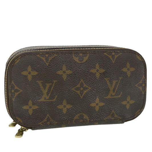 LOUIS VUITTON Monogram Trousse Brush PM Cosmetic Pouch M47510 LV Auth 55143
