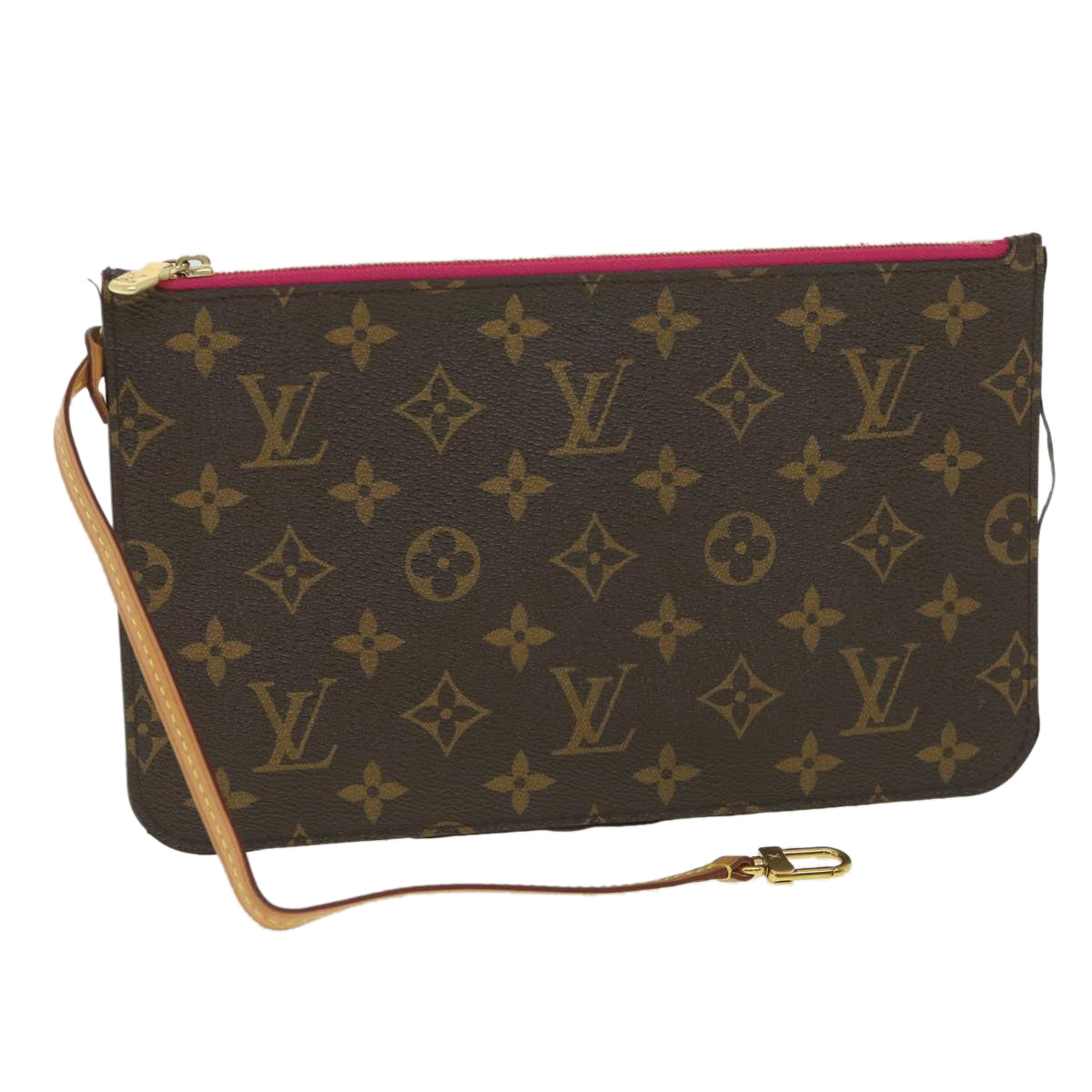 LOUIS VUITTON Monogram Neverfull MM Pouch Pouch LV Auth S104