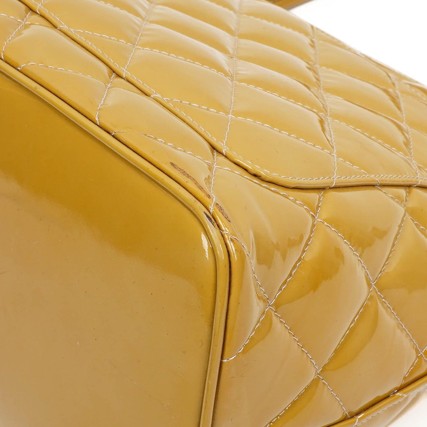 The Chanel Patent Medallion Tote Yellow