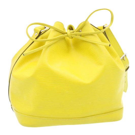 LOUIS VUITTON Epi Petit Noe Shoulder Bag Yellow Pistache M40969 LV tp041