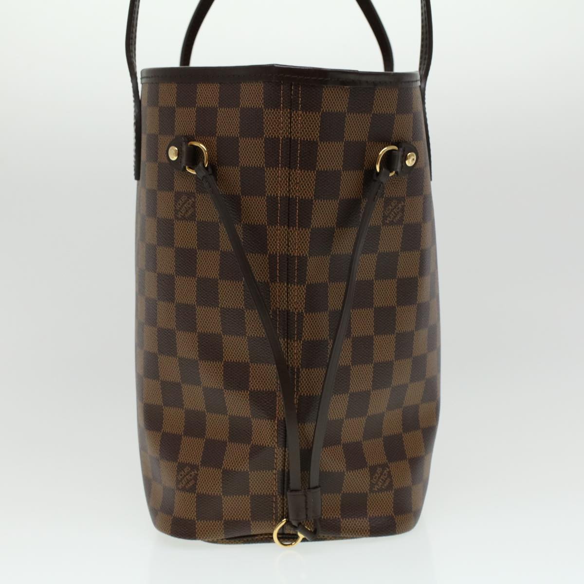 LOUIS VUITTON Damier Ebene Neverfull MM Tote Bag N51105 LV tp543A