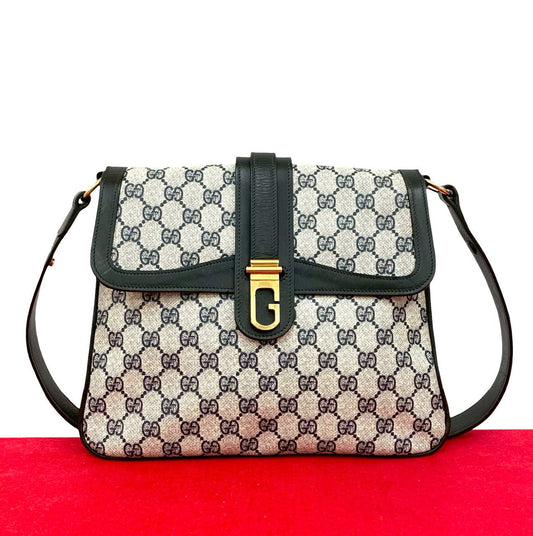 Gucci GG Logo Leather Shoulder Bag
