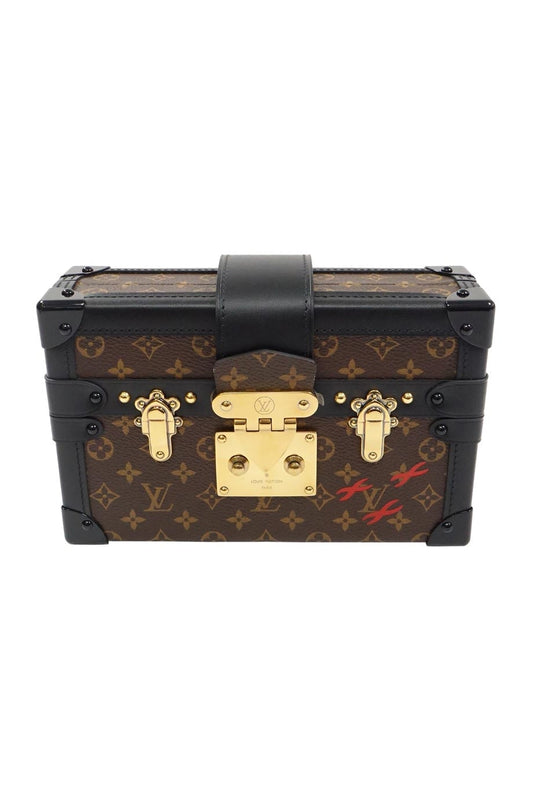 LOUIS VUITTON Brown Monogram Canvas Petite Malle Shoulder Bag
