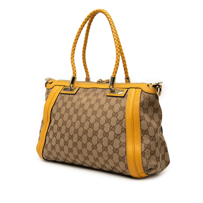 Gucci Bamboo GG Canvas 2way Bag