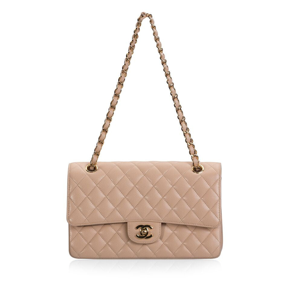 Chanel Classic Flap Caviar Gold Shoulder Bag Style 3