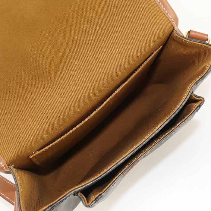 CELINE 19150 2BZJ 04LU Medium Falco Triomphe canvas Diagonal bag brown Women