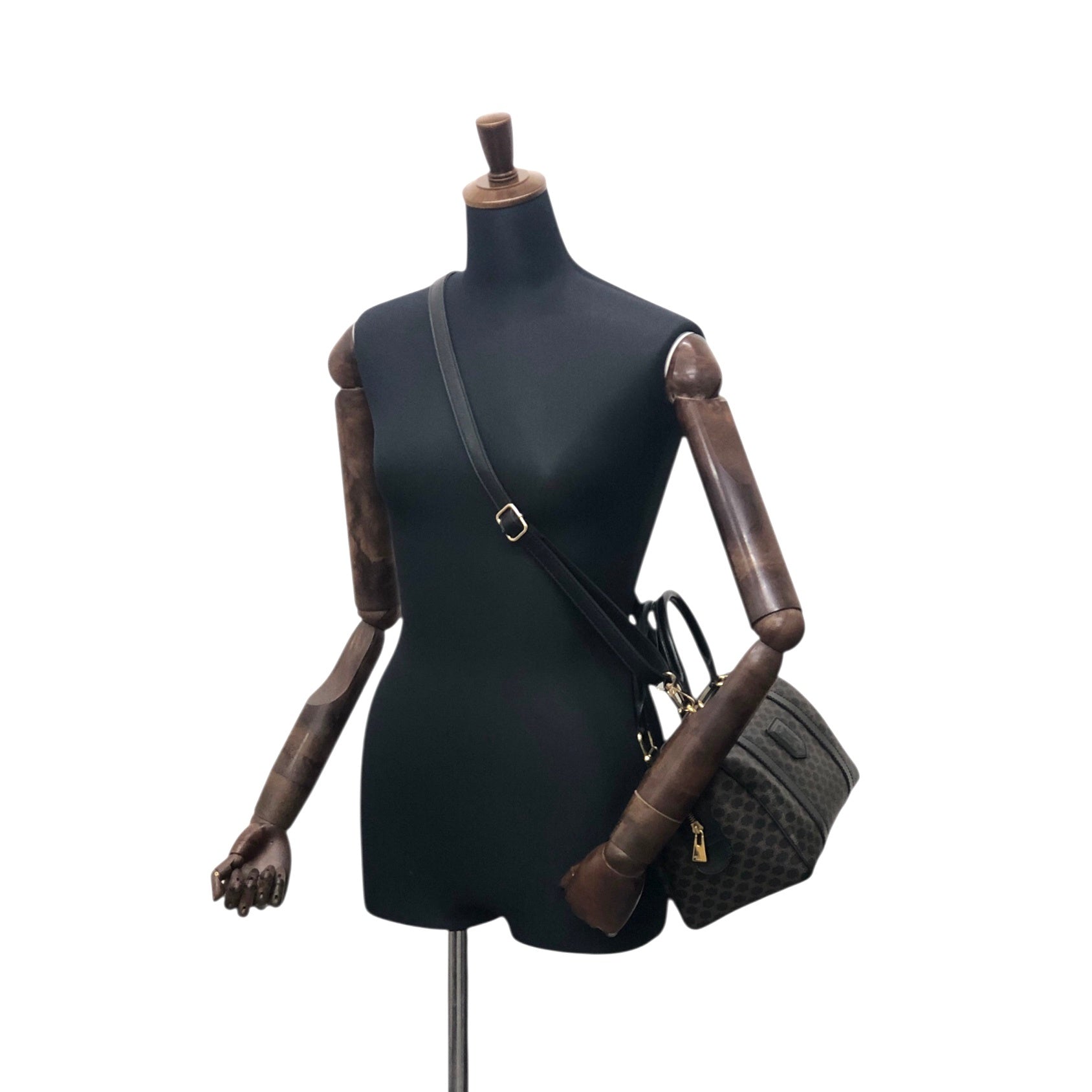 CELINE Two-way Small Boston bag Shoulder bag Black k7b5zs