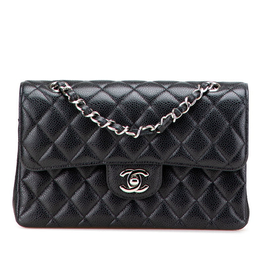 Chanel Matelasse 23 Caviar Double Flap Chain Shoulder Bag
