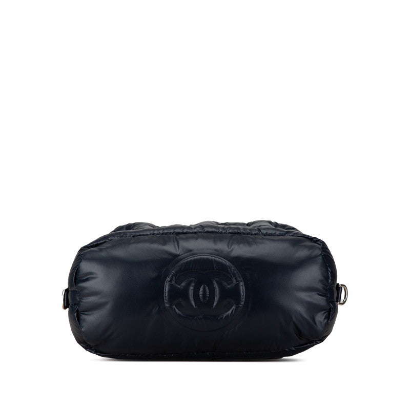 Chanel DouDoune Coco Neige Emboss Logo Nylon Wool 2way Bag