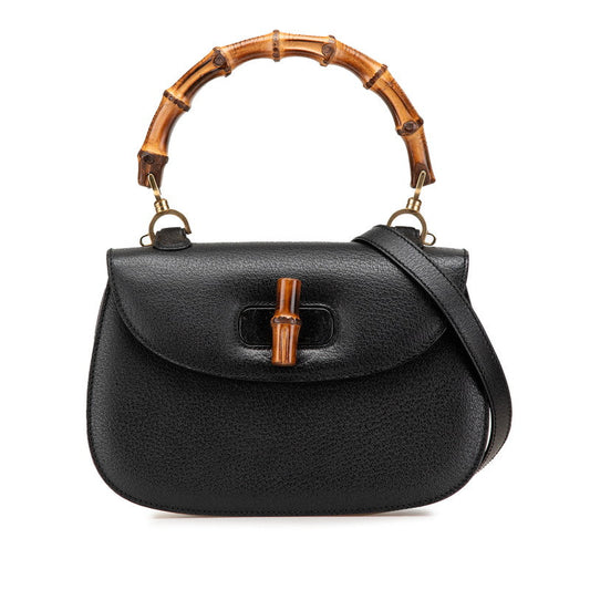 Gucci Bamboo Leather 2way Bag